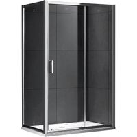 Душевой уголок Gemy Victoria 120х90 профиль Хром стекло прозрачное арт-S30191A-A90 — фото 1, Прямоугольные душевые уголки