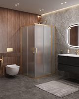 Душевой уголок CEZARES арт-MOLVENO-AH-21-90+20-P-BORO — фото 1, Прямоугольные душевые уголки