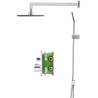 Душевая система Swedbe Platta с термостатом Хром арт-5559 — фото 6, Встраиваемые душевые комплекты