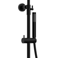 Душевая система Raiber Graceful с термостатом Черная матовая арт-RPB-007 — фото 3, Душевые стойки