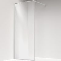 Душевая перегородка Iddis Slide 80 профиль Белый матовый стекло прозрачное арт-SLI8WS8i23 — фото 2, Душевые перегородки