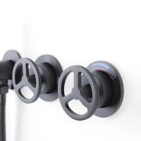 Душевая система Bronze de Luxe Liberty Черная матовая арт-5011B-S — фото 5, Встраиваемые душевые комплекты