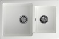 GRANFEST Мойка PRACTIK 780K 2 чаши 780*510мм иней арт.GF- арт-P-780K иней — фото 2, Кухонные мойки