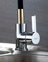 Смеситель для кухни Ledeme Rainbow 4898-10L Хром Золото Черный матовый арт-535864 — фото 8, Смесители для кухни