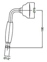 Ручной душ CEZARES арт-CZR-U-D1FC-03/24-M — фото 2, Лейки для душа