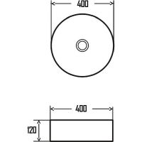 Товар: Раковина-чаша AQUAme 40 Белая глянцевая арт-AQM5007 - фото 2 Раковина-чаша AQUAme 40 Белая глянцевая арт-AQM5007 — фото 2, Раковины накладные