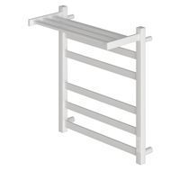 Полотенцесушитель электрический Point Меркурий П5 500x600 с полкой, диммер справа, белый арт-PN83856PW — фото 4, Электрические полотенцесушители