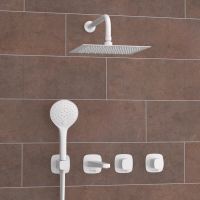 Встраиваемый комплект для ванны с верхней душевой насадкой, лейкой арт-A9551.267.316.146.254.328.156.155 — фото 1, Встраиваемые душевые комплекты