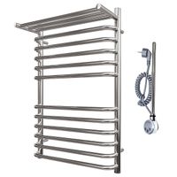 Полотенцесушитель электрический Point Нептун П11 500x800 с полкой левый/правый, хром арт-PN09158SPE — фото 4, Электрические полотенцесушители