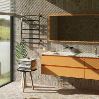 Электрический полотенцесушитель Aringa Порто 80x50 с полкой Хром арт-AR03013CH — фото 4, Электрические полотенцесушители