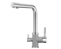 Granula-, СМЕСИТЕЛЬ КУХОННЫЙ арт-3015, XРОМ/АЛЮМИНИУМ — фото 2, Смесители для кухни