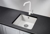 Granula- (БЕЛЫЙ), кухонная мойка, кварц арт-3801, АРКТИК — фото 2, Кухонные мойки