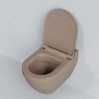 Унитаз Ambassador Nord подвесной Темно-бежевый матовый без сиденья арт-133T20501 — фото 5, Подвесные унитазы