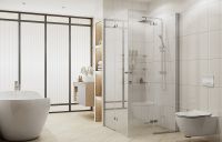 Товар: Душевой уголок Ambassador Nord 90х90 профиль Хром стекло прозрачное арт-13011108 - фото 10 Душевой уголок Ambassador Nord 90х90 профиль Хром стекло прозрачное арт-13011108 — фото 10, Квадратные душевые уголки