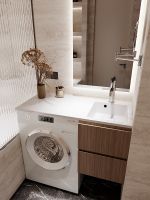 Раковина Florentina Аванти 100 R с местом под стиральную машину Белая арт-10.310.0R100.001 — фото 3, Раковины встраиваемые сверху