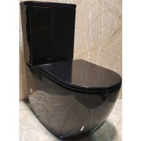 Унитаз компакт CeramaLux с бачком и сиденьем Микролифт арт-NS-2176-18 — фото 1, Напольные унитазы