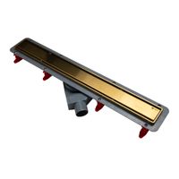 Душевой лоток POINT Деметра золото 750 арт арт-PN50675G — фото 1, Душевые лотки