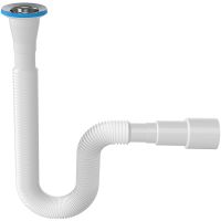 Гофросифон Nova Белый арт-1209 — фото 1, Сифоны для кухонной мойки