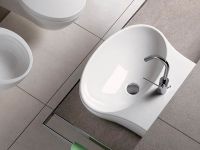 Раковина Hatria Nido 56 Белая арт-Y0TT01 — фото 4, Раковины накладные