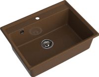 GRANFEST Мойка LEVEL 660 1-чаша 660*500мм терракот арт.GF- арт-LV-660 терракот — фото 1, Кухонные мойки