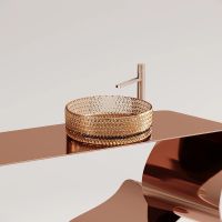 Раковина-чаша Ceramicanova Cristal 36 Бежевая арт-CN6058 — фото 15, Раковины накладные