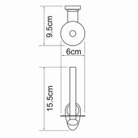 Аксесс Main K- Держатель д/туал бумаги (блистер), хром, WasserKRAFT арт-9297 — фото 4, Держатели для запасных рулонов
