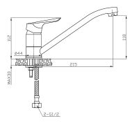 Товар: Смеситель для кухни ESKO Cairo Хром арт-CI 05 - фото 4 Смеситель для кухни ESKO Cairo Хром арт-CI 05 — фото 4, Смесители для кухни