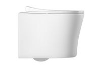 Унитаз подвесной безободковый AQUATEK НИКА 525*365*360 мм, горизонтальный выпуск, тонкое с арт-AQ2009-00 — фото 1, Подвесные унитазы