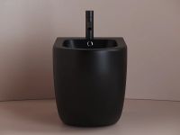 Биде Ceramicanova Metropol Черное матовое арт-CN4005MB — фото 10, Биде напольные