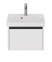 Тумба Luxury, 55 см, подвесная, 1 ящик, белый матовый арт-99.2009 — фото 9, Тумбы под раковину