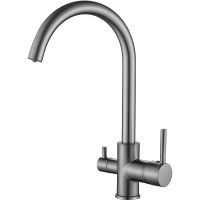 Смеситель для кухни Belz B801 Вороненая сталь арт-B76801-3 — фото 1, Смесители для кухни