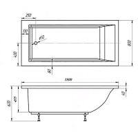 Товар: Ванна из искусственного камня BellSan Даниелла 180x80 без гидромассажа арт-4627171531025 - фото 2 Ванна из искусственного камня BellSan Даниелла 180x80 без гидромассажа арт-4627171531025 — фото 2, Ванны из искусственного камня