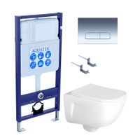 Комплект AQUATEK ДИВА-017 4в1 (рама AQUATEK Standard INS-0000012+ кркпеж KKI-0000002+клавиша KDI-000 арт-SET AQUATEK ДИВА-017 4в1 — фото 1, Комплекты унитаз + инсталляция