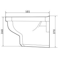 Унитаз Caprigo Tempo подвесной без сиденья арт-4703 — фото 5, Подвесные унитазы