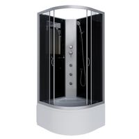 Душевая кабина Niagara Classic NG-2509-14BKG (100х100х200) высокий поддон(40см),стекло тонированное, арт-25091434BKG — фото 1, Душевые кабины