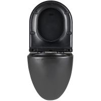 Унитаз Lemark Glazer подвесной Черный матовый с сиденьем Микролифт арт-9612004 — фото 5, Подвесные унитазы