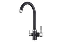 Granula-, СМЕСИТЕЛЬ КУХОННЫЙ арт-2168, ЧЁРНЫЙ — фото 2, Смесители для кухни