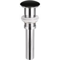 Донный клапан для раковины Ceramicanova click-clack Черный матовый арт-CN2000MB — фото 1, Донные клапаны