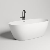 Ванна из искусственного камня Salini Sofia 165х75 Белая глянцевая арт-102511G — фото 1, Ванны из искусственного камня