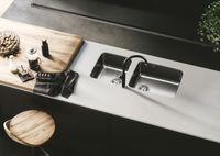 Мойка для кухни LUNO 40 SAT 90 FI 480X400 в комплекте с сифоном 1130550, арт-1129252.0 — фото 4, Кухонные мойки