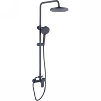 Душевая система Bond Черная матовая арт-B01-8188 — фото 1, Душевые стойки