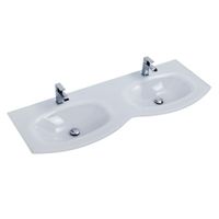 Стеклянная раковина с двумя чашами CEZARES Extra-light арт-82412 — фото 1, Раковины встраиваемые сверху