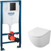 Комплект унитаза Owl 1975 Vind Cirkel-H TOWLT190302 с инсталляцией Grohe Rapid SL 38811KF0 с сиденье арт-TOWLT190302+38811KF0 — фото 1, Комплекты унитаз + инсталляция