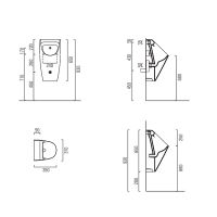 Товар: Писсуар GSI Community подвесной Белый арт-909711 - фото 2 Писсуар GSI Community подвесной Белый арт-909711 — фото 2, Писсуары