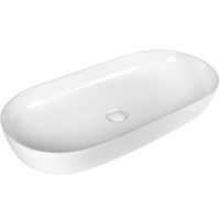 Раковина-чаша Bond Oval 80 Белый глянец арт-S51-800 — фото 1, Раковины накладные