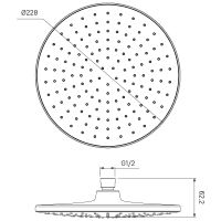 Товар: Верхний душ Iddis Optima Home Черный матовый арт-OPH22BRi64 - фото 3 Верхний душ Iddis Optima Home Черный матовый арт-OPH22BRi64 — фото 3, Верхние души