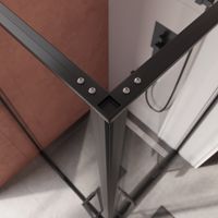 Душевой уголок Cezares арт-LINER-A-2-90-C-NERO — фото 3, Квадратные душевые уголки