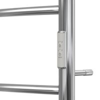 Полотенцесушитель электрический Point Афина П3 400x600 с полкой, диммер справа, хром арт-PN04846P — фото 5, Электрические полотенцесушители