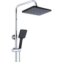 Душевая система Bronze de Luxe Element Хром Черный матовый арт-EL77CB — фото 8, Душевые стойки