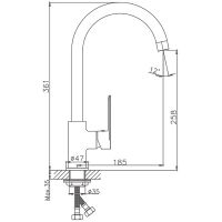 Смеситель для кухни Haiba Хром арт-HB70590 — фото 2, Смесители для кухни